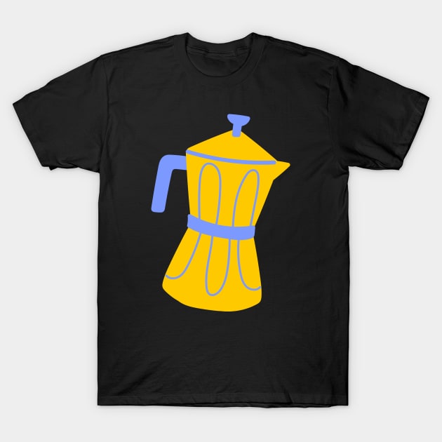 Pastel Moka Pot Coffee T-Shirt by OpalEllery